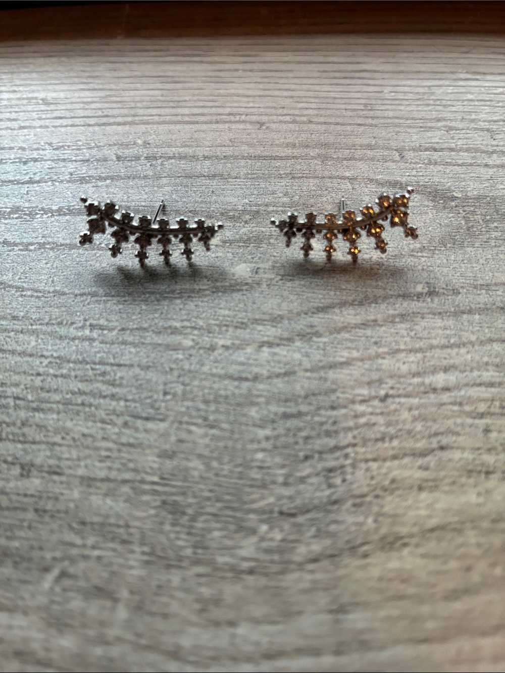 Kendra Scott Silver Crystal Ear Climbers